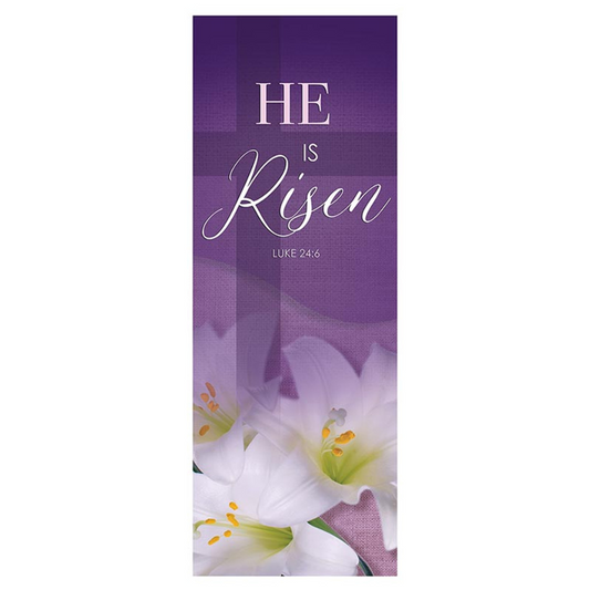 He Is Risen X-Stand Banner