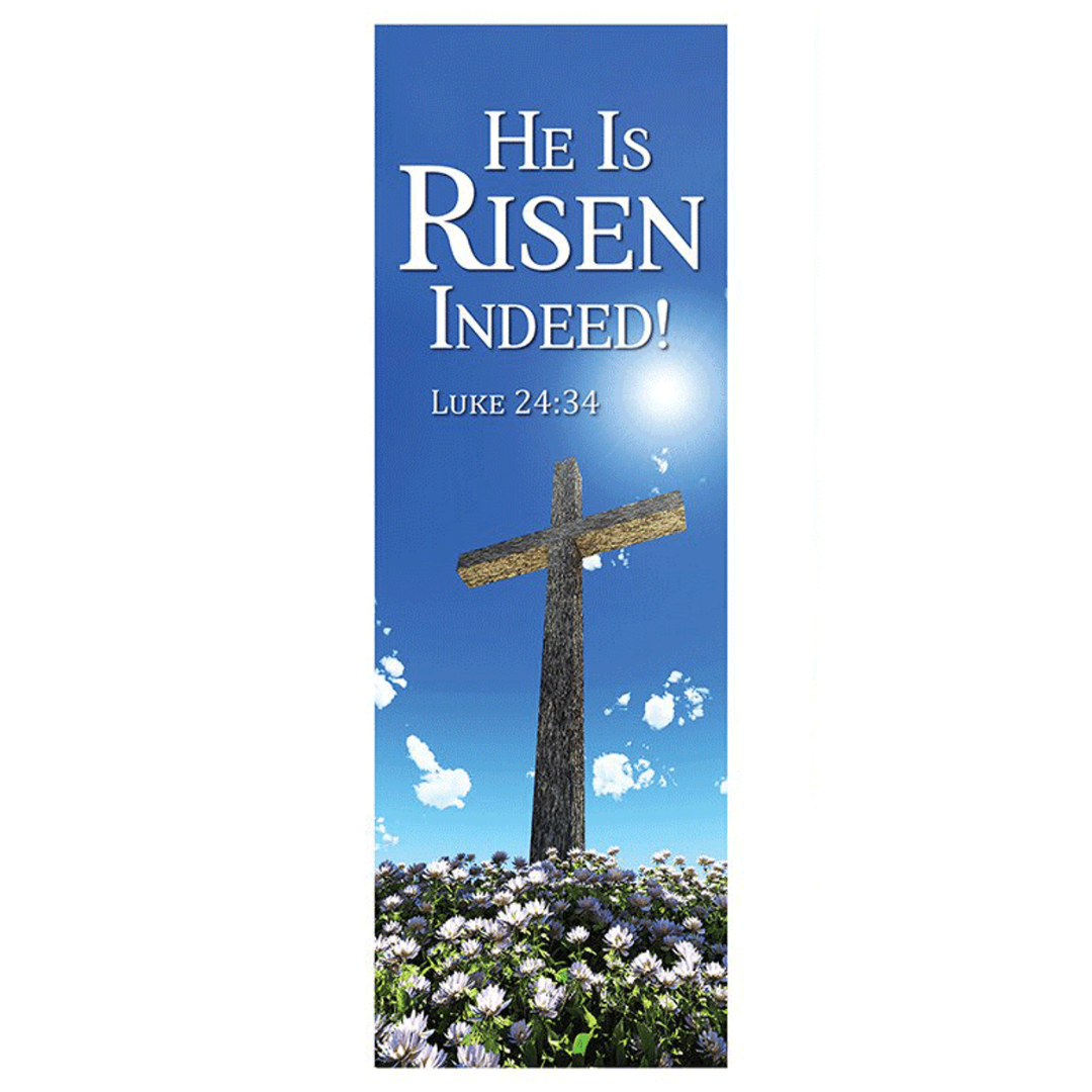 He Is Risen Banner - Hanging