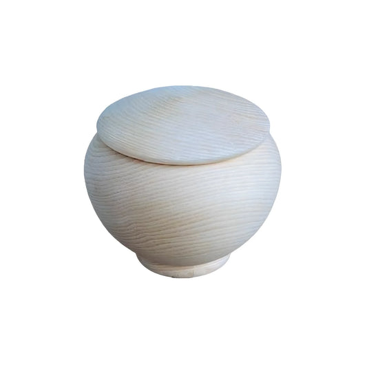 Natural Maple Wood Pet Urn, 8 cm
