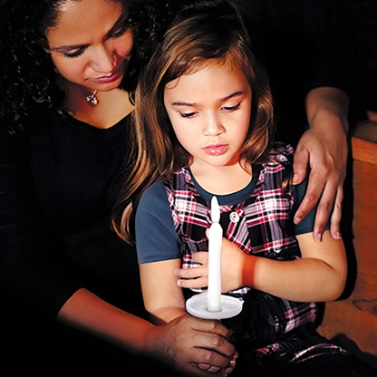 White Moulded Candle Handle Pk of 50