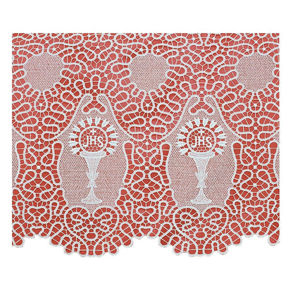 Classic Linen Cotta with Decorative Macramé IHS Lace