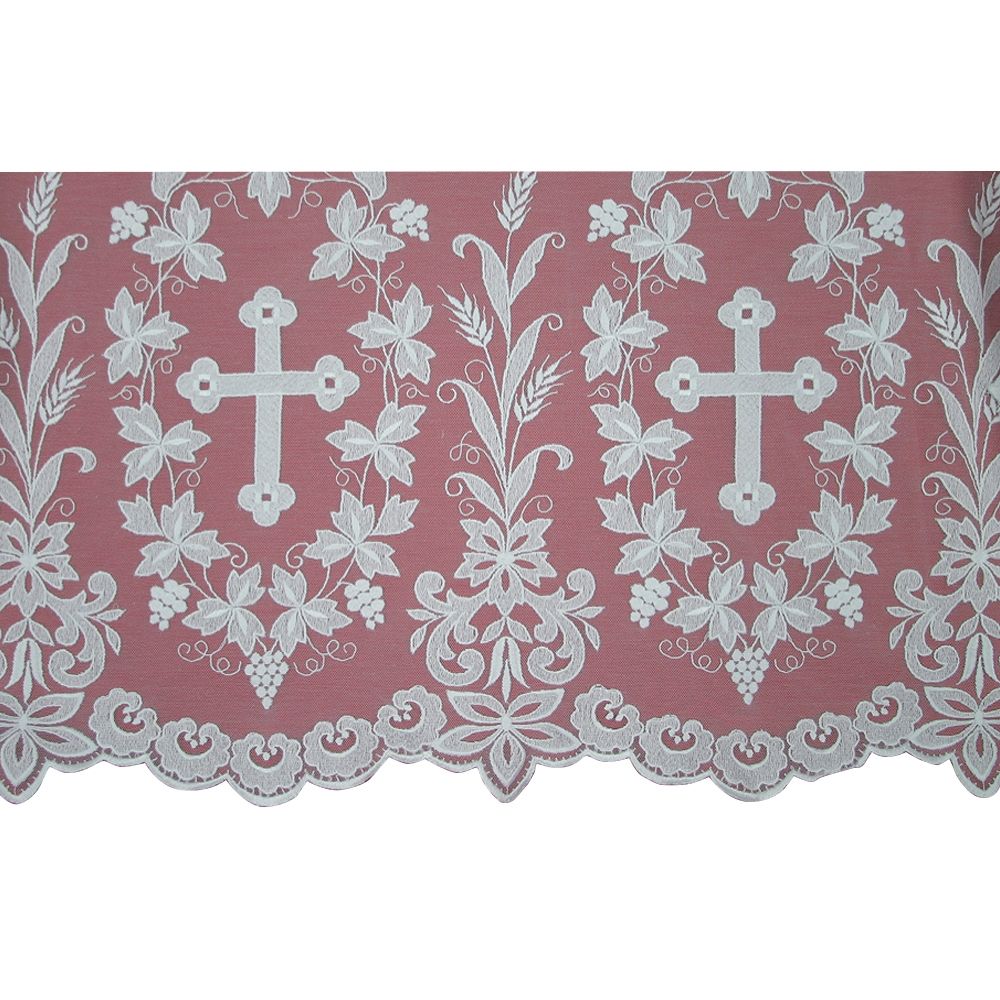 Tulle Alb with Embroidered Panel Design