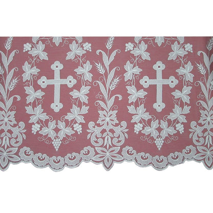 Tulle Alb with Embroidered Panel Design