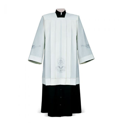 Spighe Ivory Cotta with IHS and Wheat Embroidery