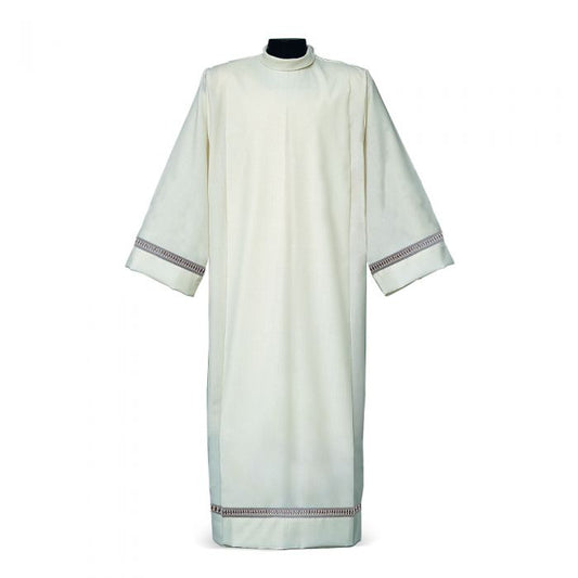 Gigliuccio Alb with Single Embroidered Band