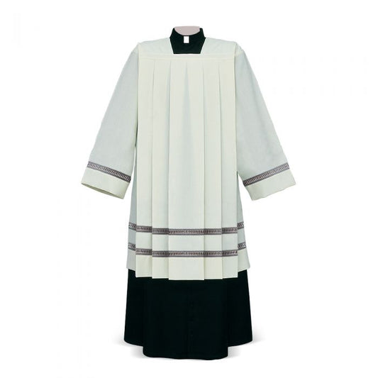 Gigliuccio Ivory Cotta with Double Embroidered Bands