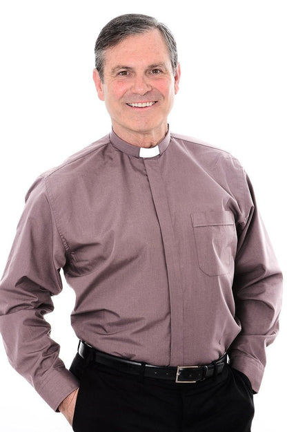 1 Inch Tunnel Collar Clerical Shirt - Long Sleeve