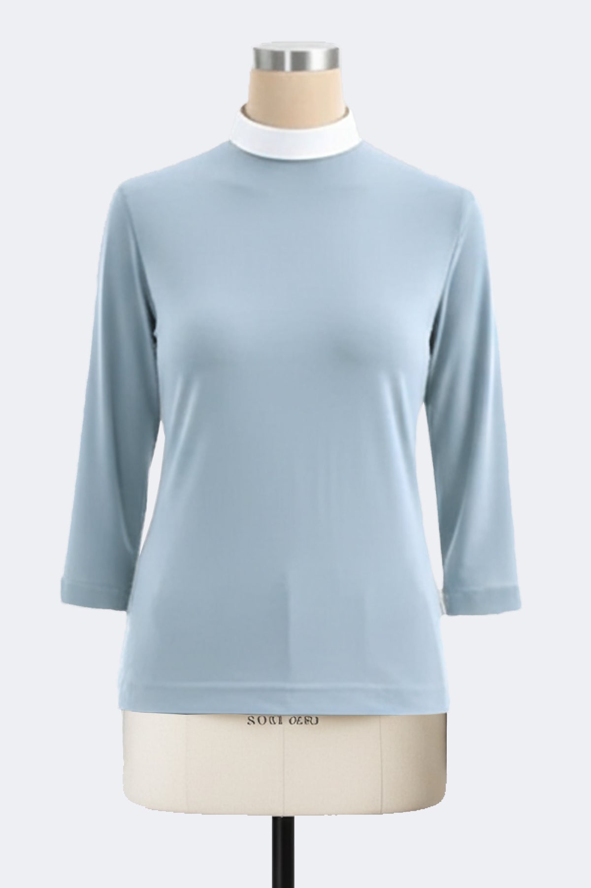 Women's Clerical Blouse - Grey