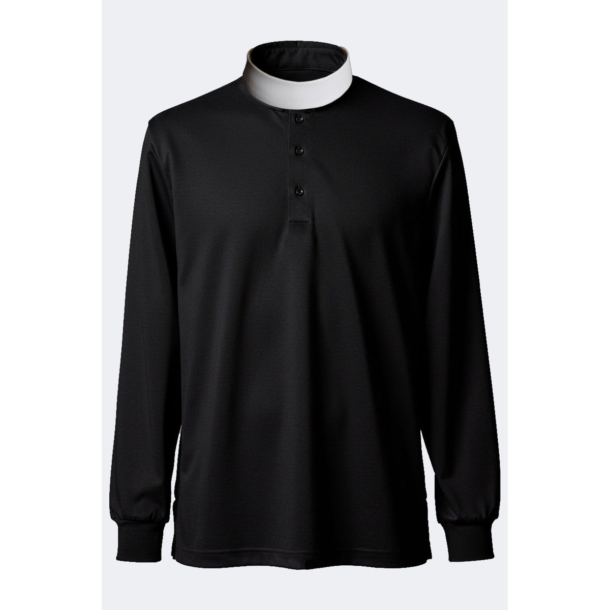 Dual Collar Clerical Polo Shirt – Long Sleeve