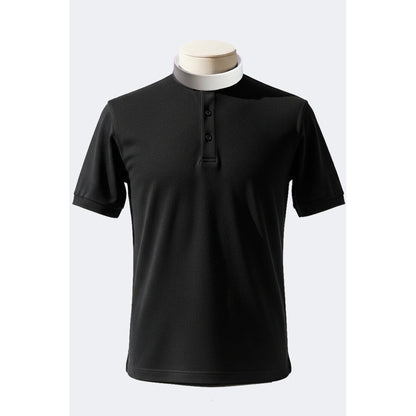 Dual Collar Clerical Polo Shirt – Short Sleeve