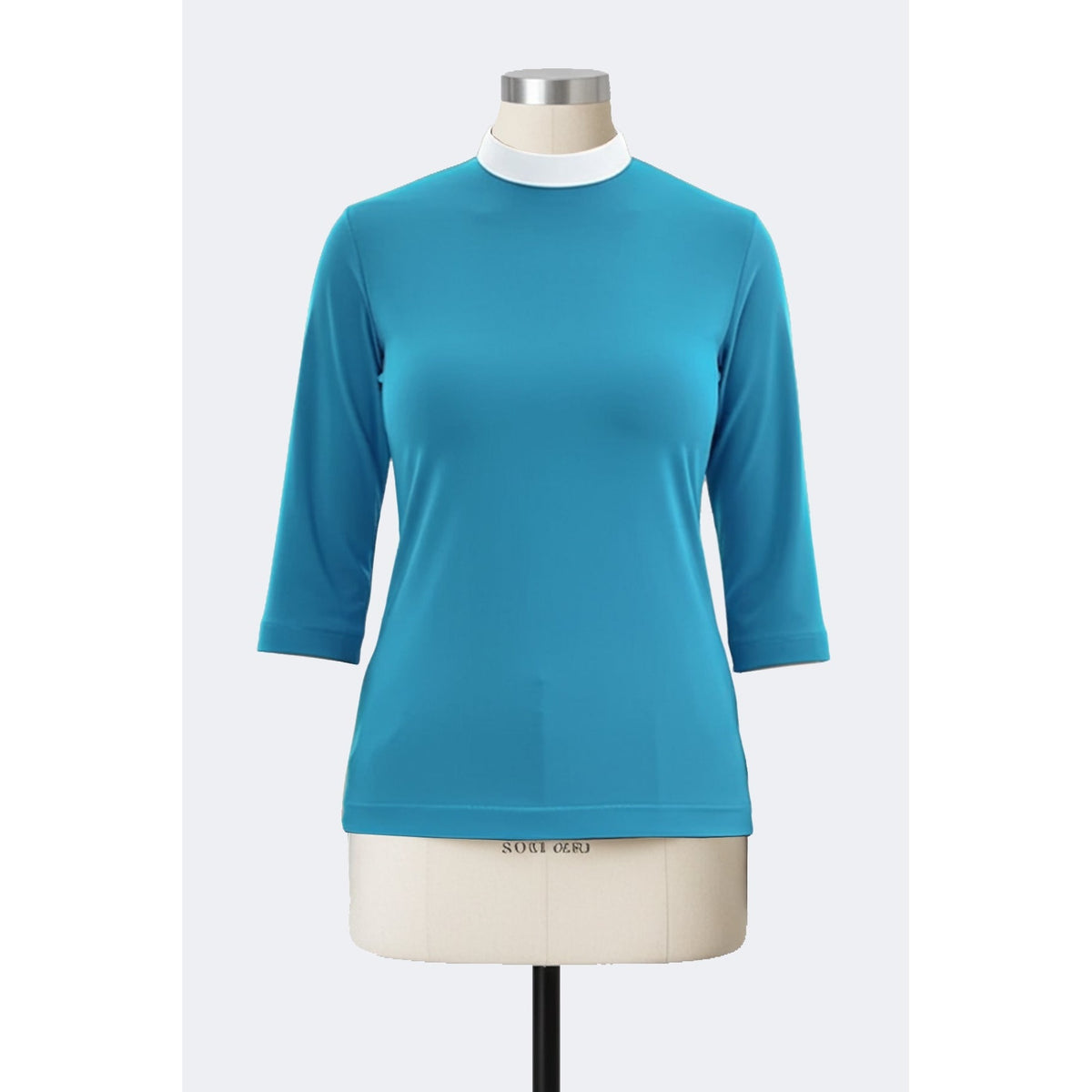 Women's Clerical Blouse - Blue