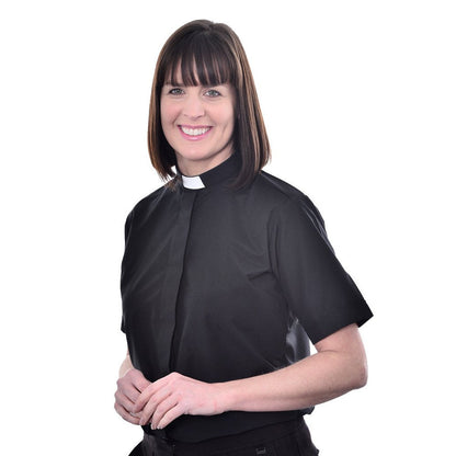 Women's Eco Tunnel Clerical Shirt - Short Sleeve