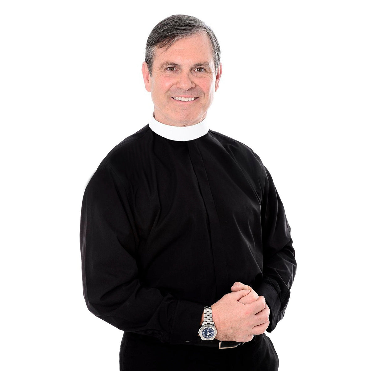 Tunic Fly Front Clerical Shirt - Long Sleeve