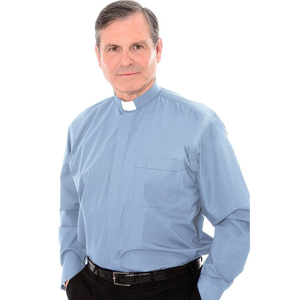 1 Inch Tunnel Collar Clerical Shirt - Long Sleeve