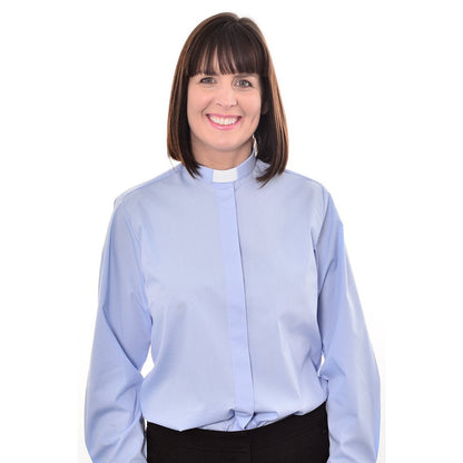 Women's 1 Inch Tunnel Collar Clerical Shirt