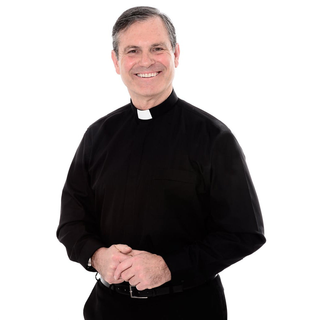 1 Inch Tunnel Collar Clerical Shirt - Long Sleeve
