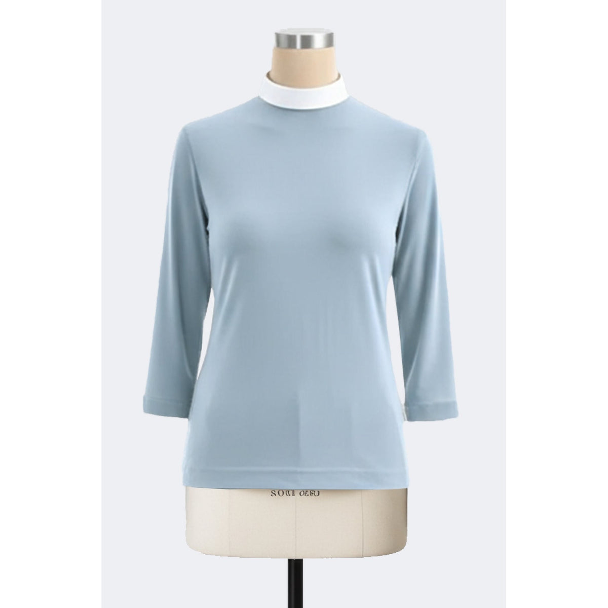 Women's Clerical Blouse - Grey