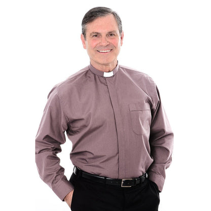 1 Inch Tunnel Collar Clerical Shirt - Long Sleeve