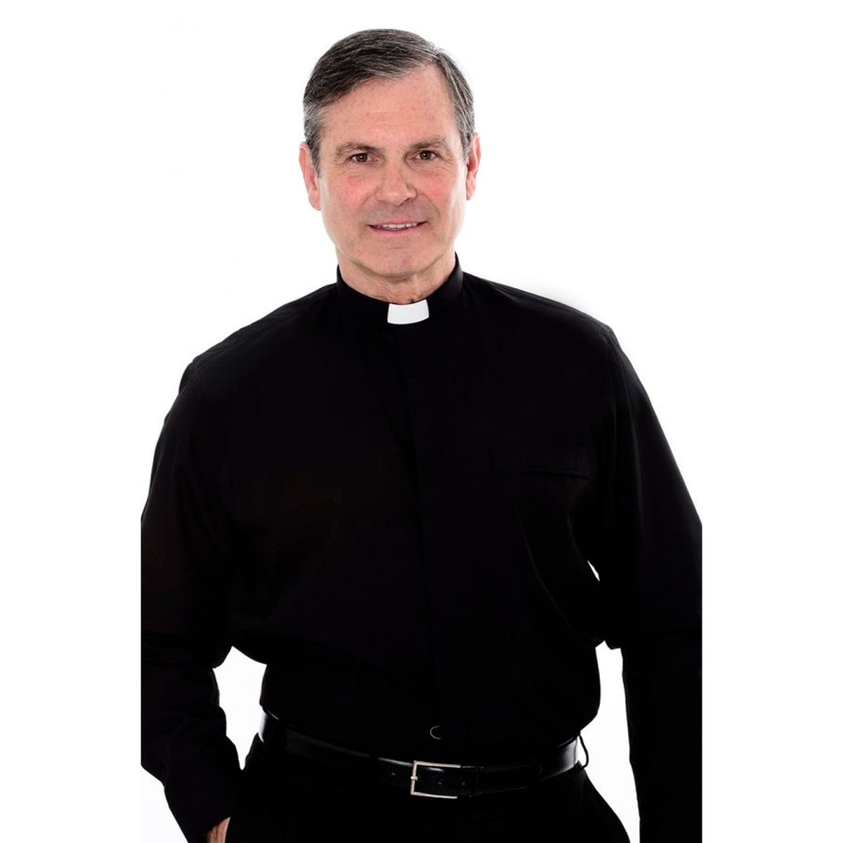 100% Cotton Clerical Shirt - Long Sleeve