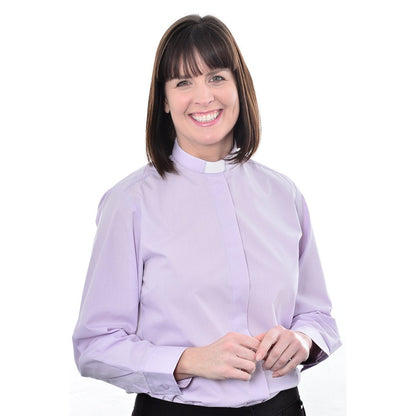 Women's 1 Inch Tunnel Collar Clerical Shirt