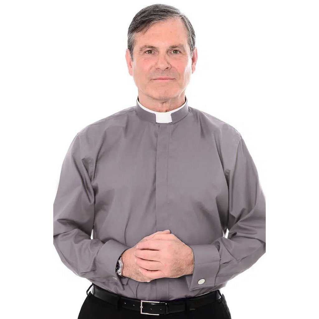 Tonsure Clerical Shirt – Long Sleeve – Double Cuff