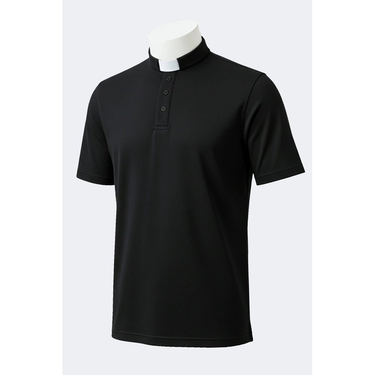 Dual Collar Clerical Polo Shirt – Short Sleeve