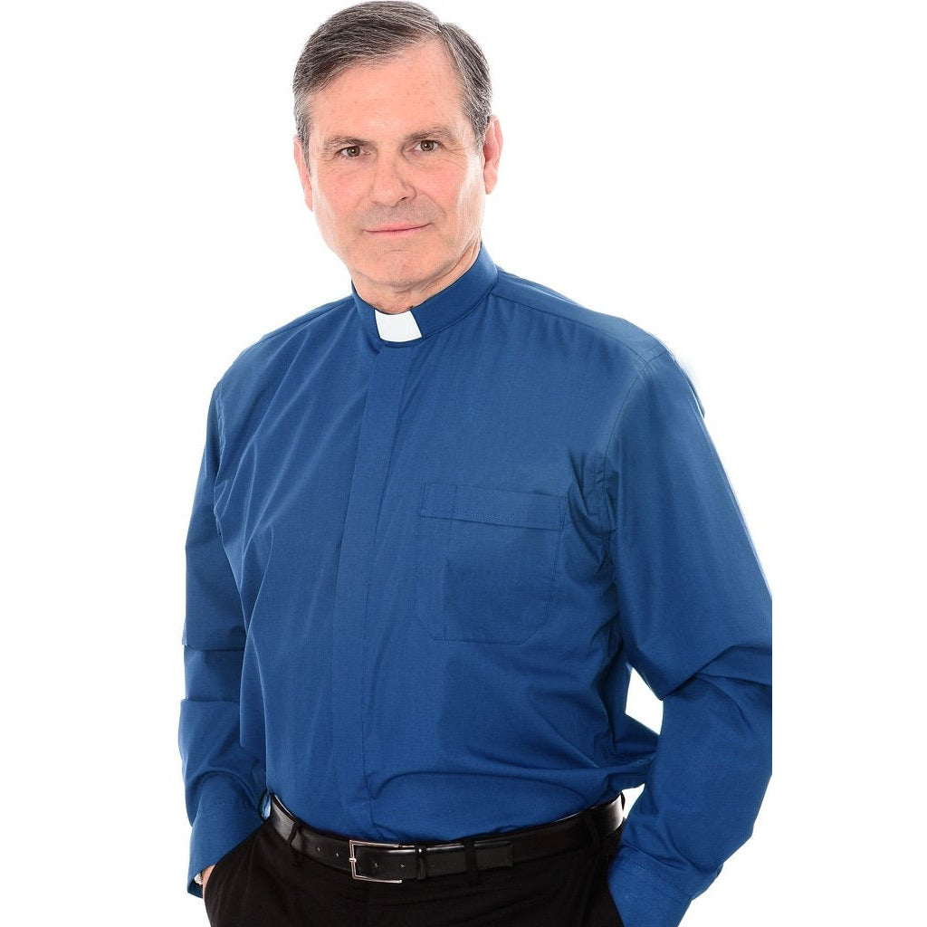 1.25 Inch Tunnel Collar Clerical Shirt - Long Sleeve