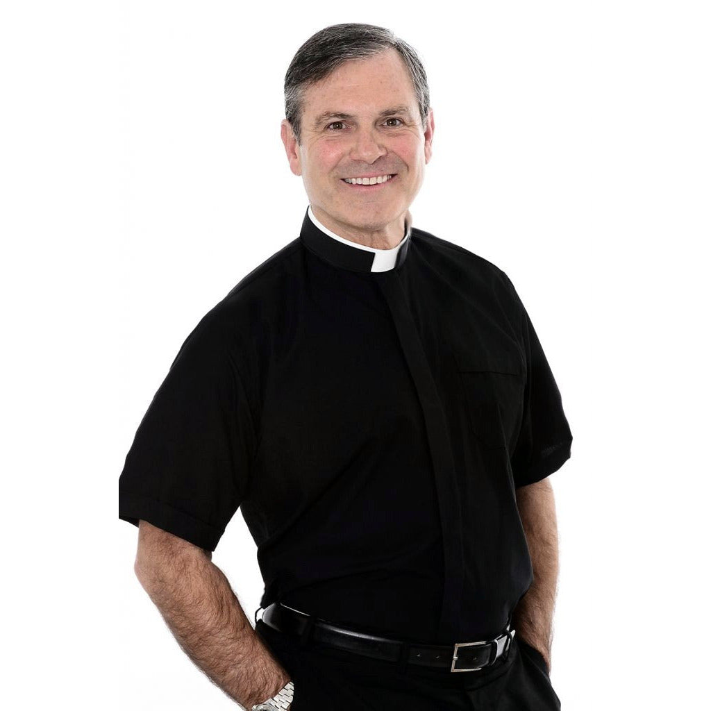 Tonsure Clerical Shirt - Short Sleeve