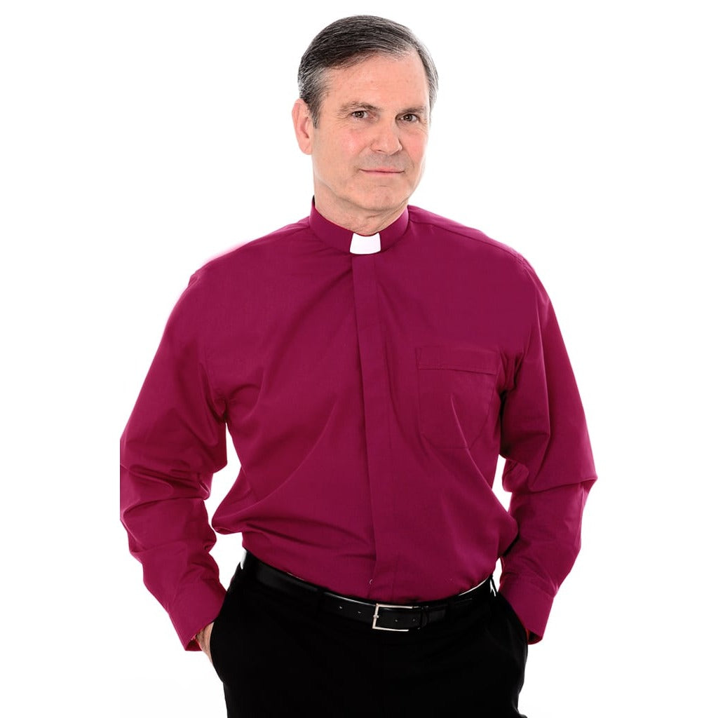 1 Inch Tunnel Collar Clerical Shirt - Long Sleeve