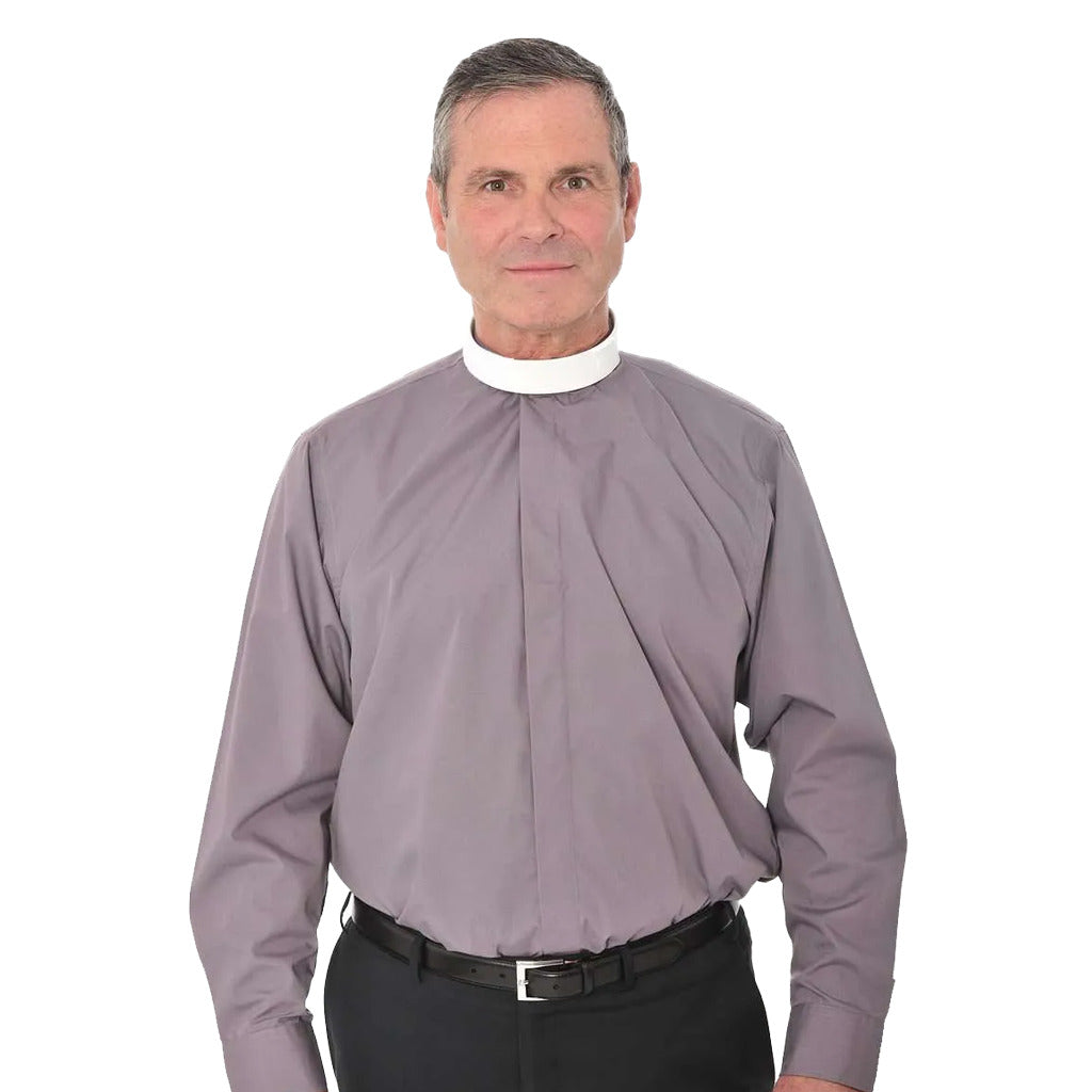 Tunic Fly Front Clerical Shirt - Long Sleeve