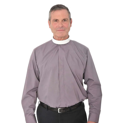 Tunic Fly Front Clerical Shirt - Long Sleeve