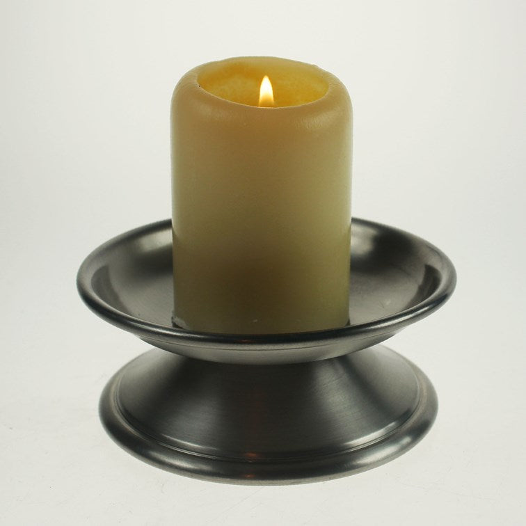 Medieval Antique Finish Pewter Candle Holder