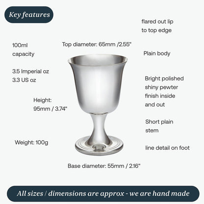 Small Bell Pewter Chalice