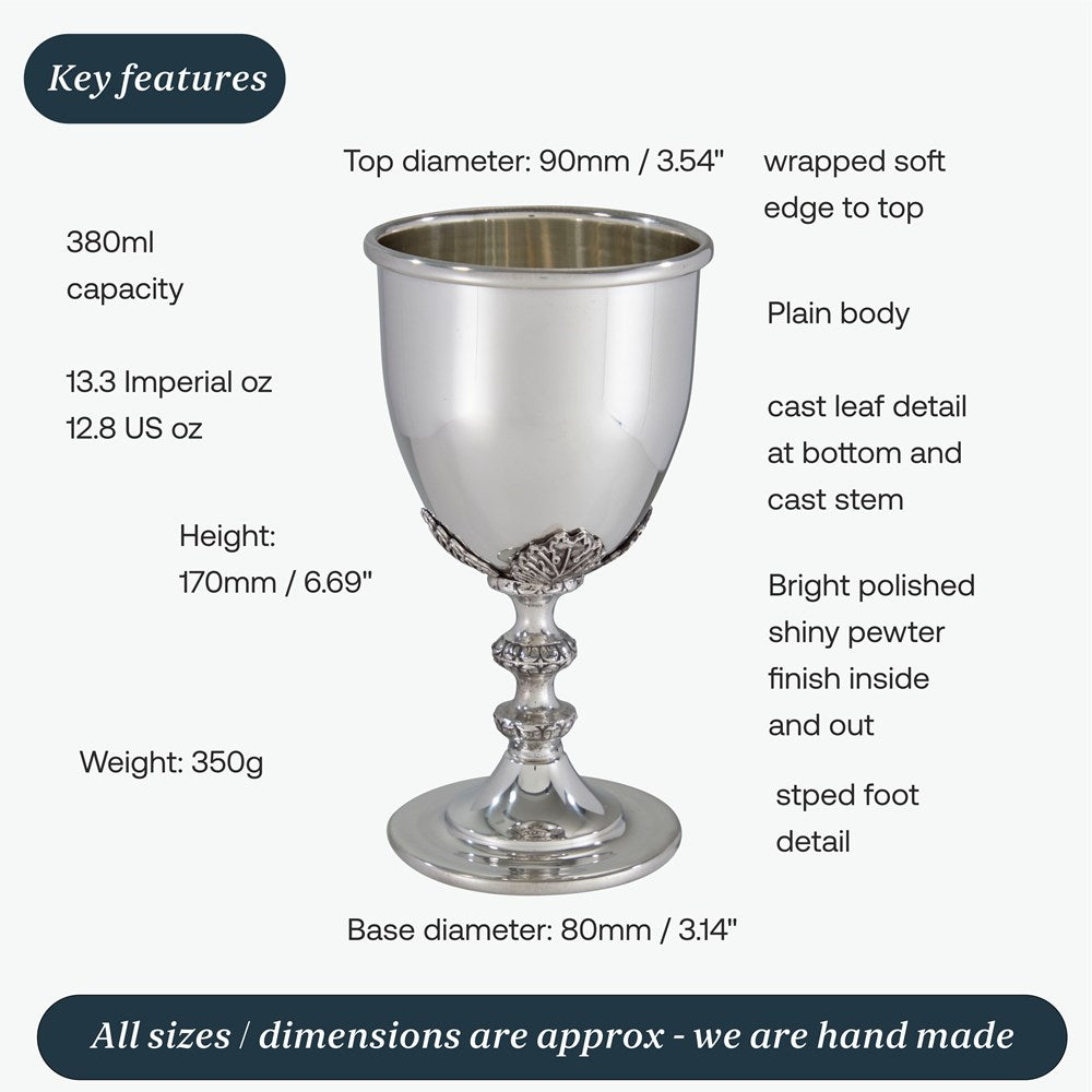 Dionysus Large Pewter Chalice