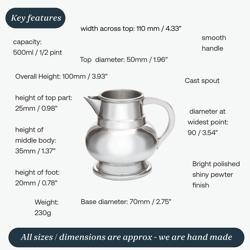 Small Pewter Water Jug