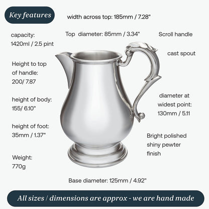 Pewter Ewer Jug