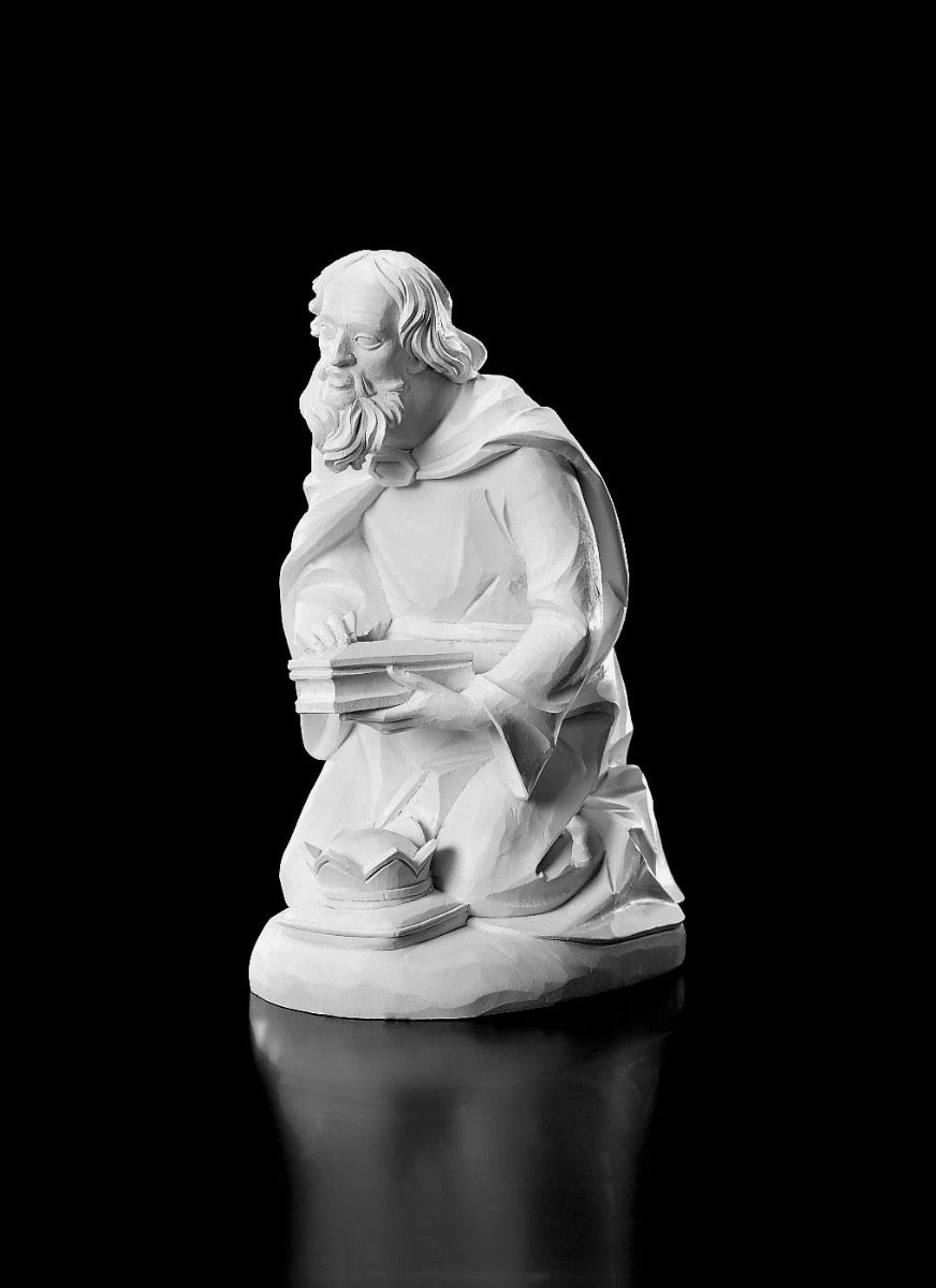 12 Piece White Resin Nativity