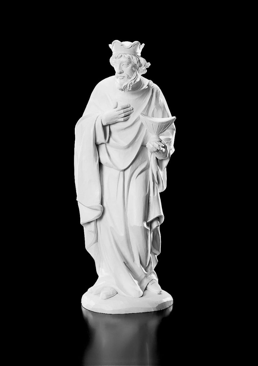 12 Piece White Resin Nativity