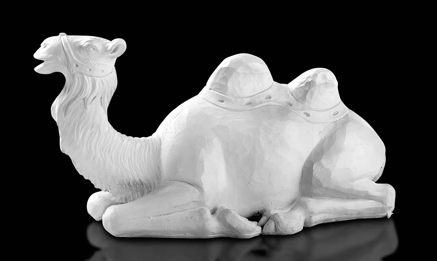 12 Piece White Resin Nativity