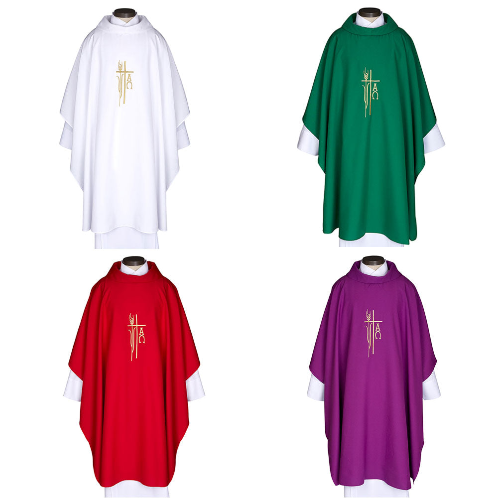 Monastic Cowl Neck Chasuble - Available in 5 Litugical Colours