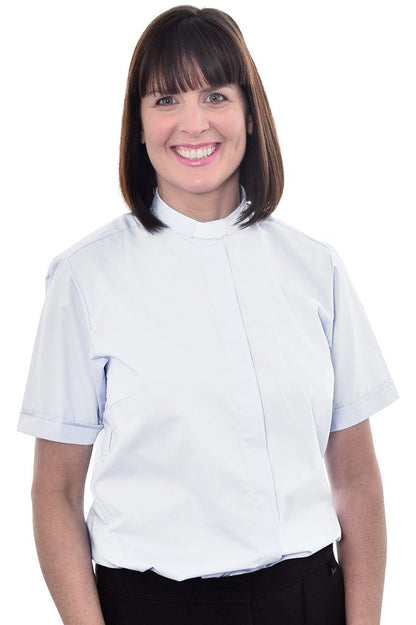 1 Inch Tunnel Collar Clerical Shirt - Short Sleeve