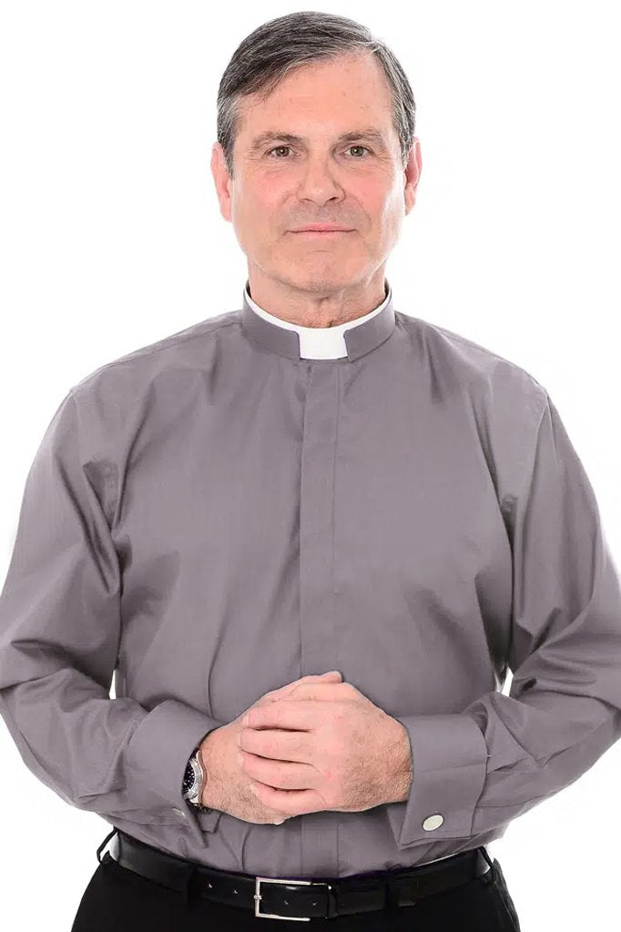 Tonsure Clerical Shirt – Long Sleeve – Double Cuff