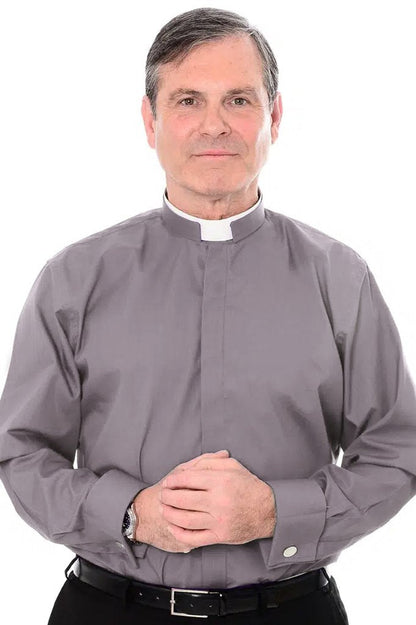Tonsure Clerical Shirt – Long Sleeve – Double Cuff