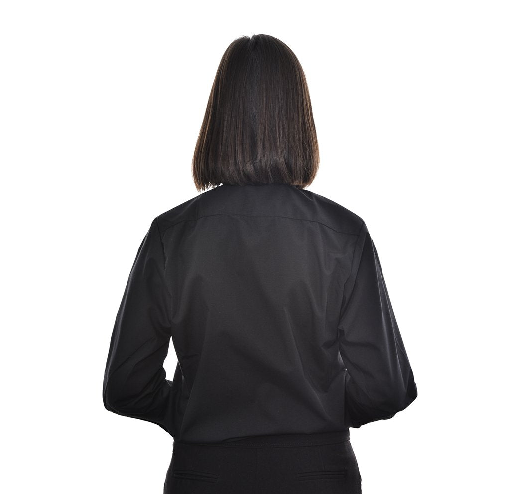 Women's Tonsure Clerical Shirt - Black