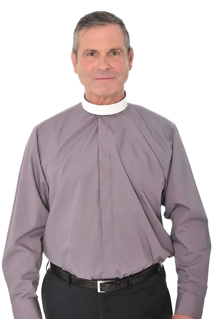 Tunic Fly Front Clerical Shirt - Long Sleeve