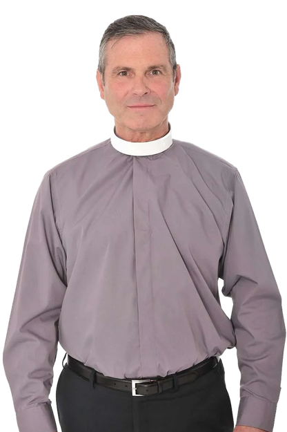 Tunic Fly Front Clerical Shirt - Long Sleeve