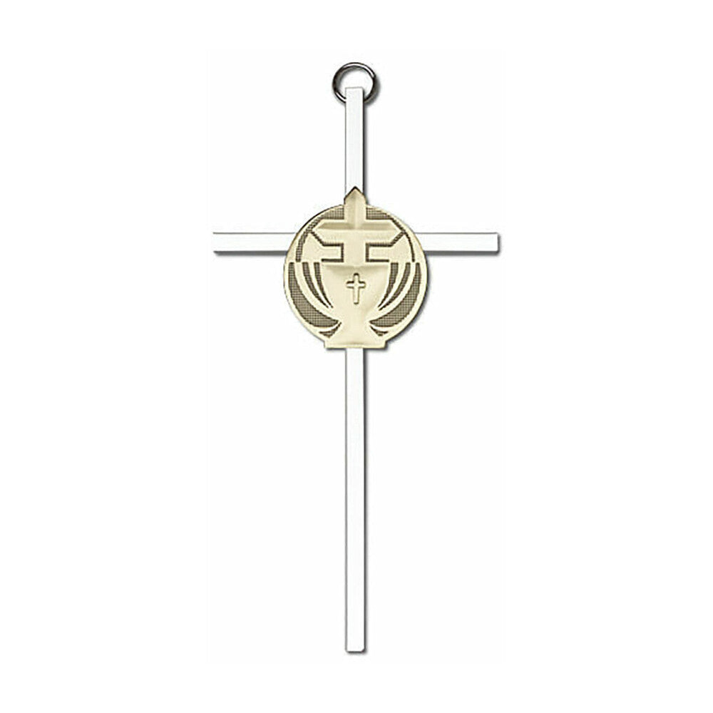 Communion 6" Metal Wall Cross 4695