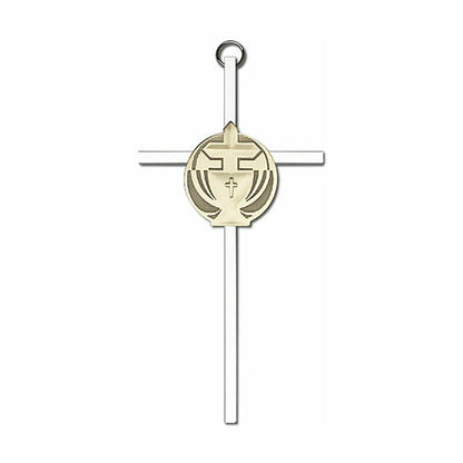Communion 6" Metal Wall Cross 4695