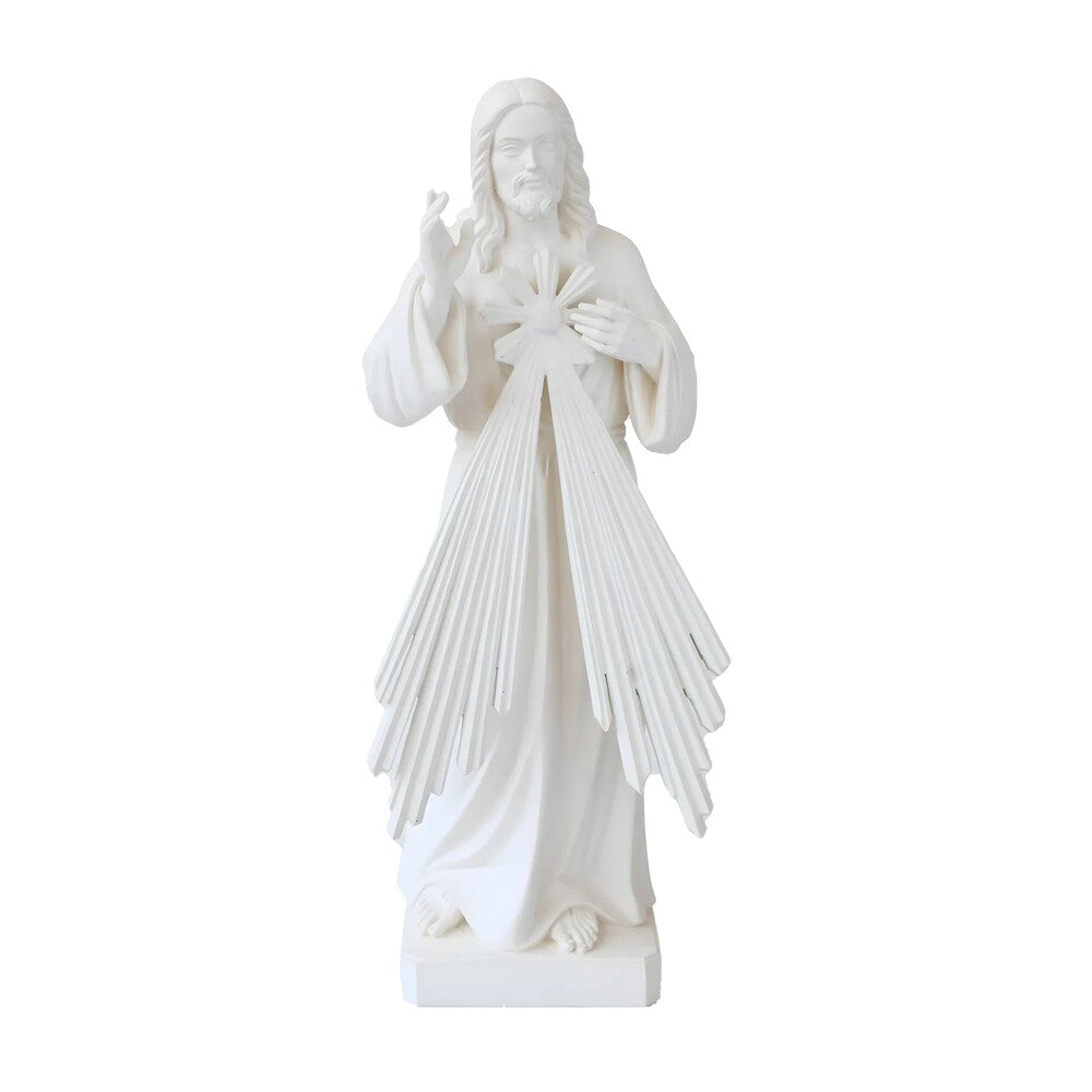 Resin Statue of Merciful Jesus Christ - Val Gardena Craftsmanship