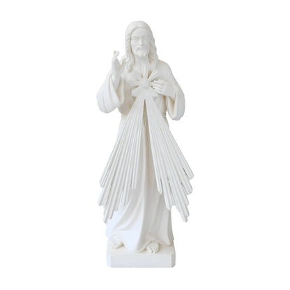Resin Statue of Merciful Jesus Christ - Val Gardena Craftsmanship